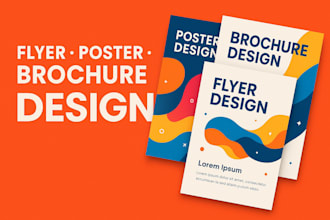 design urgent flyer, poster, postcard, brochure within 6 hours