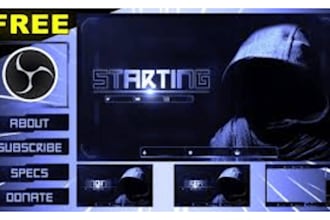 set up your obs overlay, youtube overlay, twitch overlay, twitch logo, streamlab