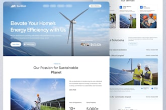 build ai solar website , energy website , solar installer website