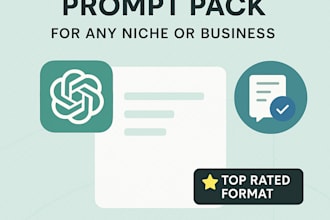 create custom chatgpt prompt packs for your niche or business