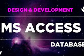 do ms access database design and development for your business