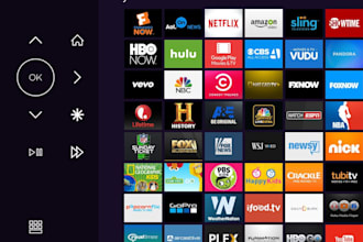 develop  custom roku channel, apple TV, or android TV app for your video content