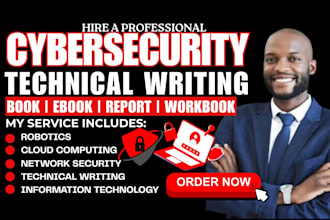 write cybersecurity ebook, cloud computing, robotics, iot, and machine learning