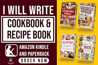 write quality cookbook recipe book, cookbook design, cookbook formatting, ebook
