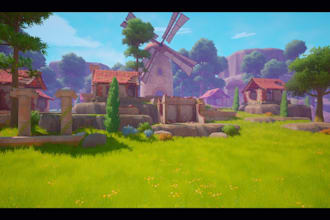 3d game landscape game environments 3d scene game level and props unreal engine