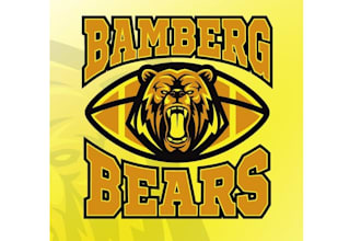 design colorful animals american football logo