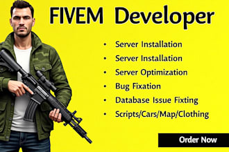 be your fivem developer and fix esx or qbcore server