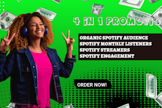 organic spotify promotion to reach streamers monthly listeners real engegement