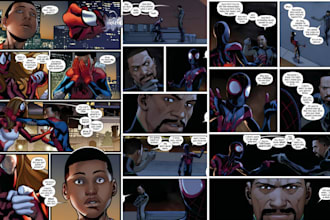 comic book artist for graphic novel anime comic book page comic strip storyboard