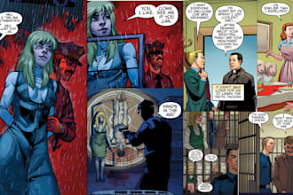 draw graphic novel comic book, comic page, nsfw comic, storyboard illustration