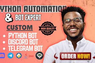 build powerful python bots telegram discord ai automations and web scrapers fast