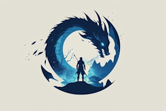 create a fantasy or sci fi game logo for dnd twitch