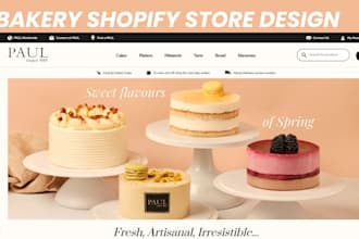 design bakery shopify store bakery website restaurant website cake website
