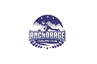 design attractive anchorage curling club logo