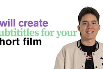 make your subtitles for your film in english or spanish