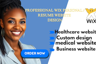 design a standout wix personal or resume website that speaks for you