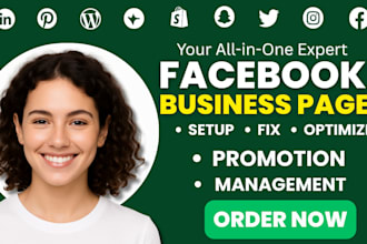 create, fix and optimize your facebook business page