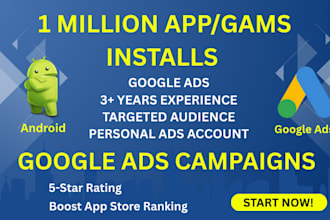 do your mobile app promotion and marketing on google ads