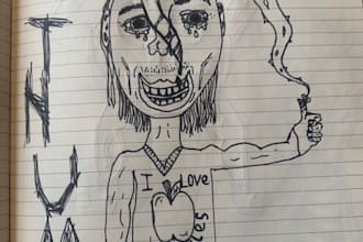 do caricature or drawing from inspiration or an image of your choice in my style