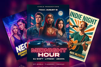design party flyer, club, dj, hip hop, music, event flyer, business flyer