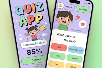 develop  learning apps quizzes and educational games
