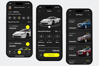 do buy and sell car app, car auction app, car marketplace app, car rental app