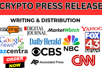 do crypto press release, crypto press release writing, crypto PR distribution