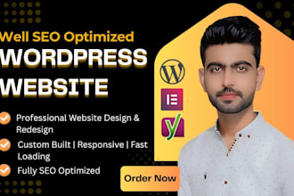 create, design, redesign, customize, rebuild, and SEO optimize website