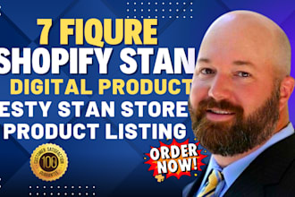 setup a high converting stan store etsy and shopify digital store