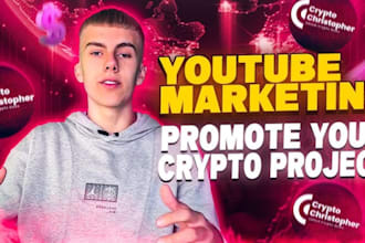 do organic crypto token, nft, web3, forex promotion on youtube