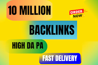 do high quality SEO backlinks