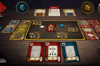 develop unity card game, card game design, digital card, card game app, 2d card