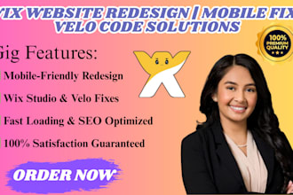 design redesign wix website fix mobile responsiveness issue wix studio velo code