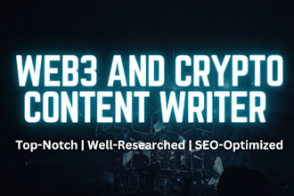 do web3 copywriting for blockchain, nft, defi and crypto projects
