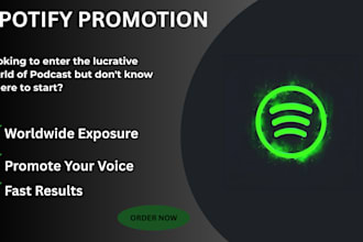 promote spotify podcast episode to USA audience to gain streamers and subscriber
