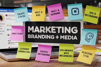 create a content calendar, social media strategy, and brand strategy