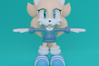 create clean and charming 3d models with a cute style