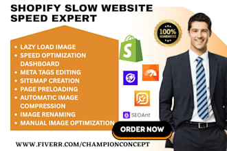 setup shopify slow website speed tiny searchpie crush seoant hyperspeed tapita