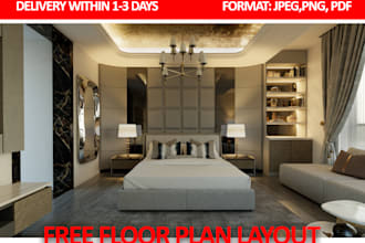 3d modeling and renderings free floor plan layout