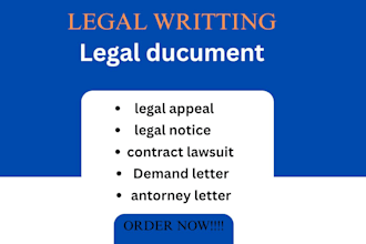 draft and review legal documents legal appeal demand letter legal motion UK laws