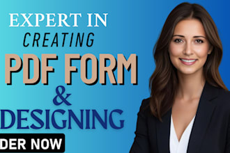 create or design beautiful fillable PDF form
