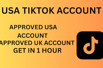 create USA tiktok account UK tiktok account for any country resident