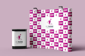 design a step and repeat backdrop for your event or brand