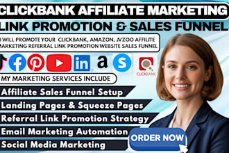 clickbank amazon affiliate marketing referral link promotion sales funnel