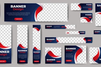 design web banner ad, banner design,product ad gif banner or digital ads graphic