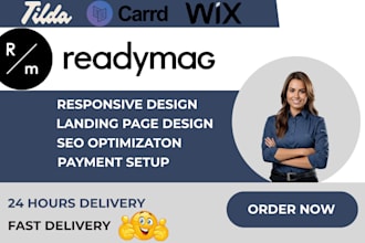 readymag, tilda, readymag website, landing page, carrd, website design, yola