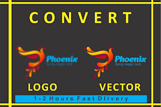 professionally retrace your logo into high quality vector