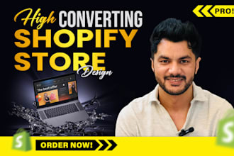 create shopify dropshipping store, or design, redesign shopify website