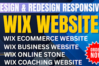wix website design wix website redesign wix landing page wix redesign wix store