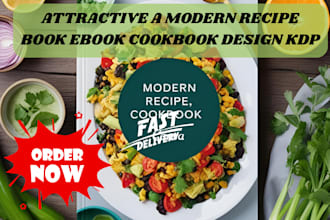 urgently design cookbook recipe cookbook food recipe nutrition for amazon kdp